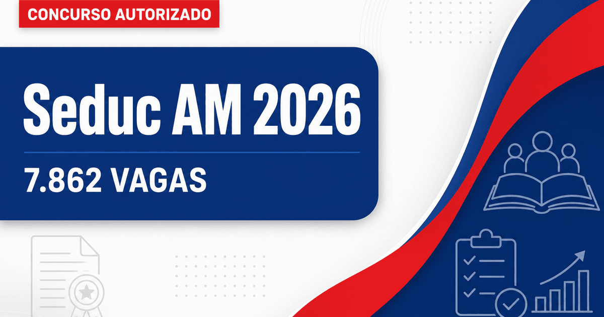 Governador anuncia um novo concurso Seduc AM com 7.862 vagas - Secretaria de Estado da Educação