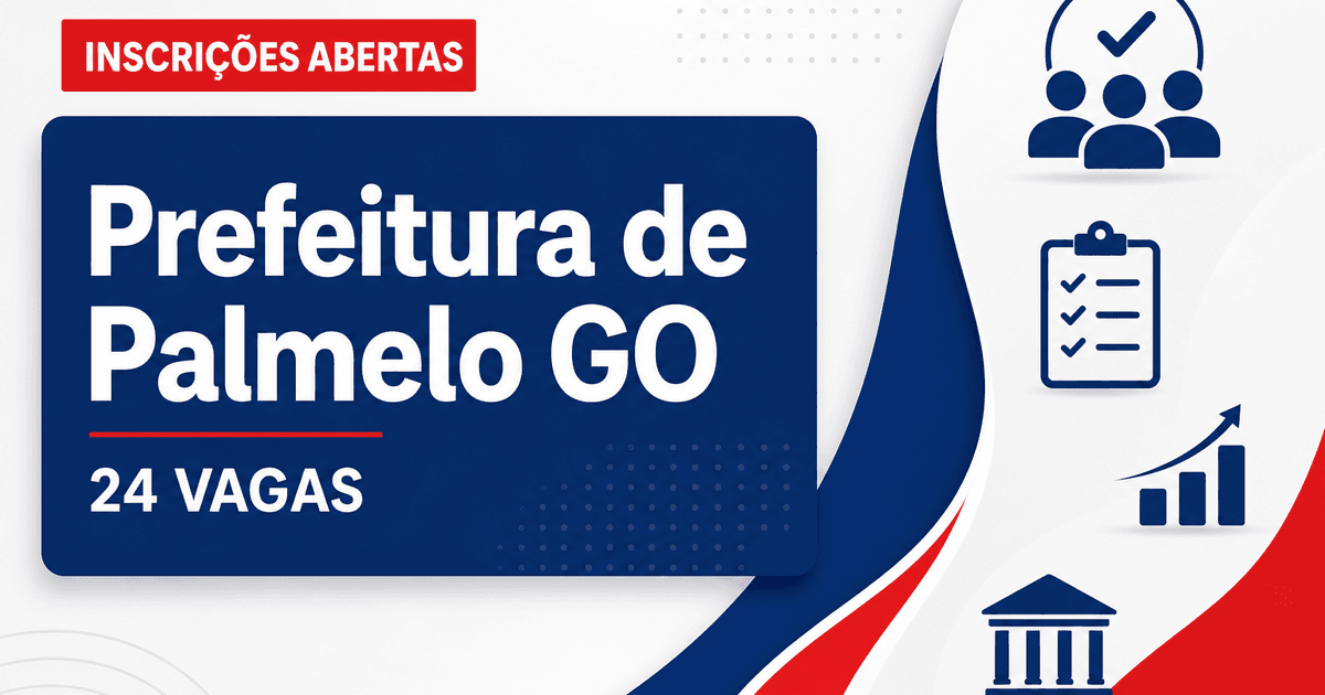 Prefeitura de Palmelo GO abre processo seletivo com 24 vagas na Educação - Prefeitura de Palmelo