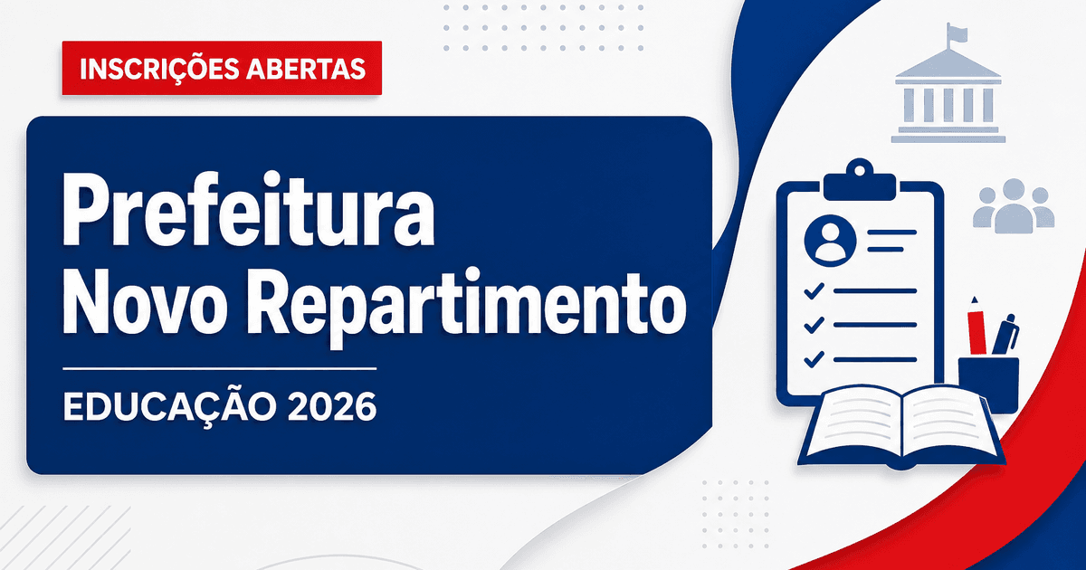 Prefeitura de Novo Repartimento - PA abre processo seletivo para a área da educação - Prefeitura de Novo Repartimento