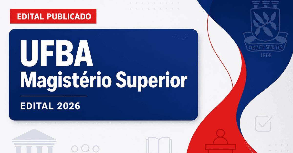 UFBA abre concurso para a carreira de magistério superior - Universidade Federal da Bahia