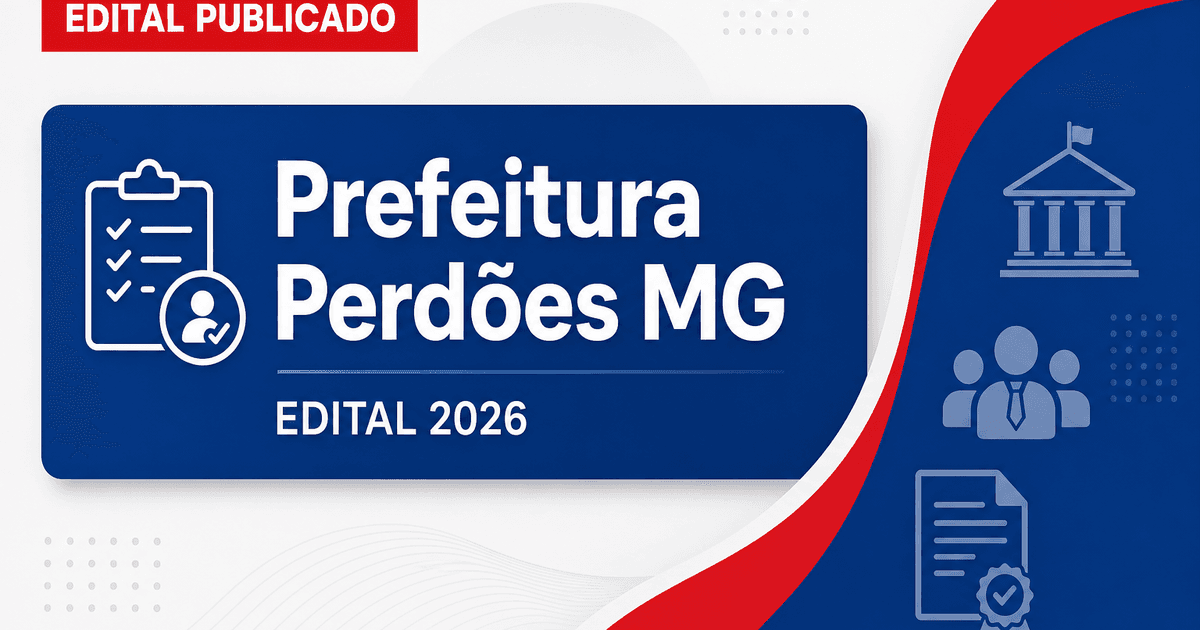 Prefeitura de Perdões - MG abre processo seletivo para o cargo de coveiro - Prefeitura de Perdões