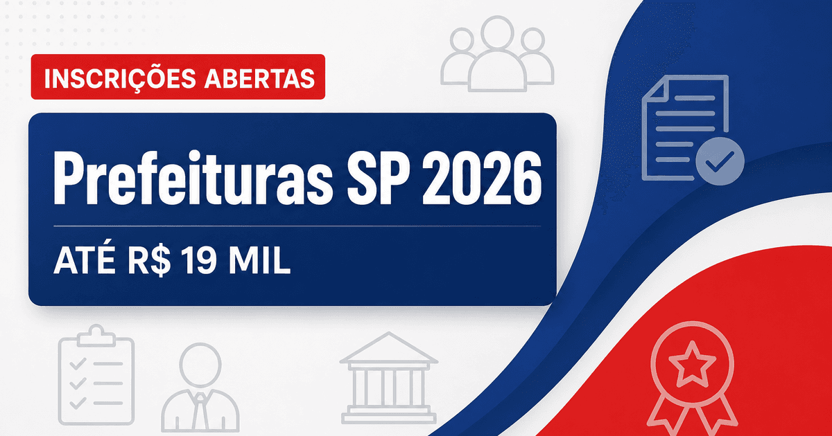 Campinas, Jundiaí, Mauá, Ubatuba e mais cidades: concursos abertos em SP pagam até R$ 19 mil - Várias prefeituras