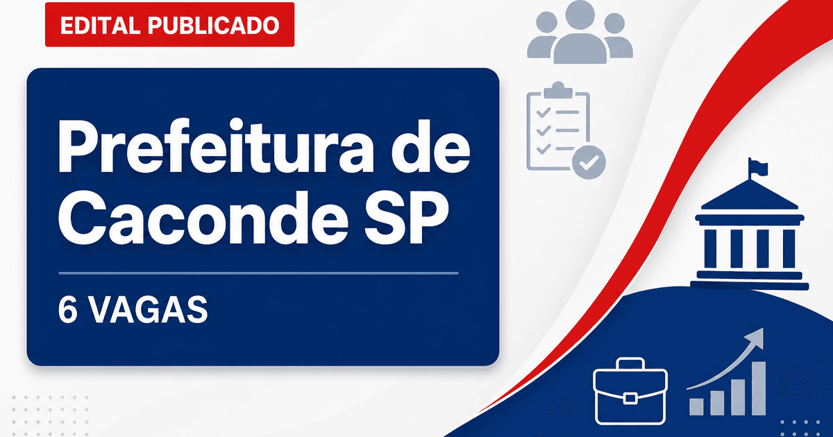 Prefeitura da Estância Climática de Caconde: Prefeitura de Caconde - SP abre concurso com salários de até R$ 4.137,83 - Prefeitura da Estância Climática de Caconde