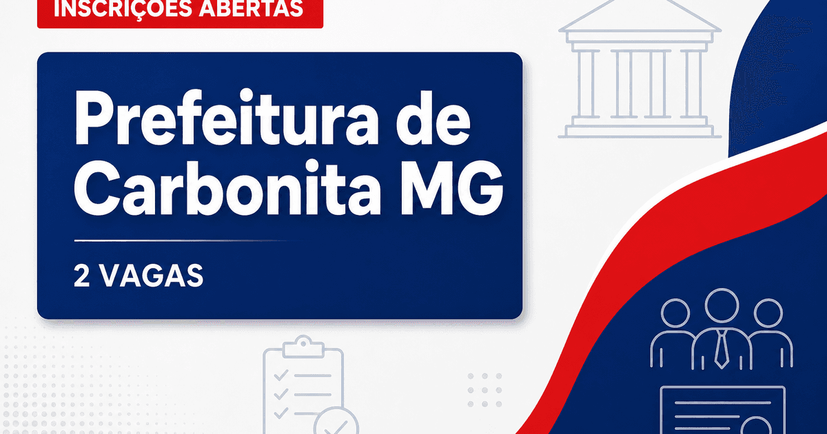 PM - Prefeitura de Carbonita: Prefeitura de Carbonita - MG abre processo seletivo para Agente de Combate às Endemias - Prefeitura de Carbonita