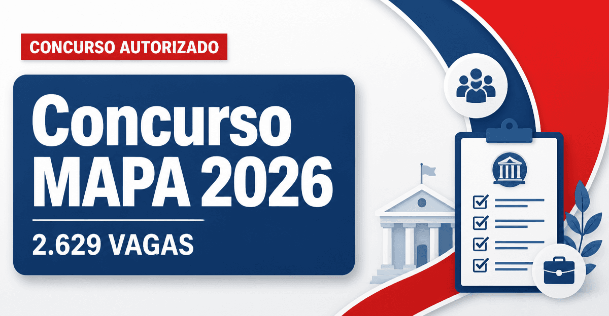 Concurso MAPA: confirmado o envio de novo pedido para 2.629 vagas - MA: confirmado o envio de novo pedidora 2.629 vagas