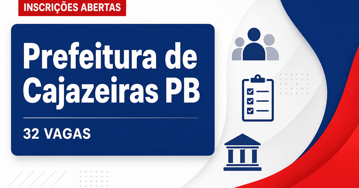 Prefeitura de Cajazeiras: Prefeitura de Cajazeiras - PB abre concurso público para Agente Comunitário de Saúde - Prefeitura de Cajazeiras