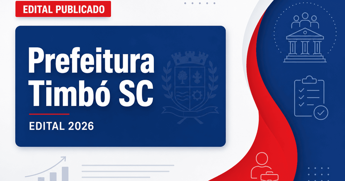 Prefeitura de Timbó - SC abre concurso para a Fundação de Cultura e Turismo - Prefeitura de Timbó