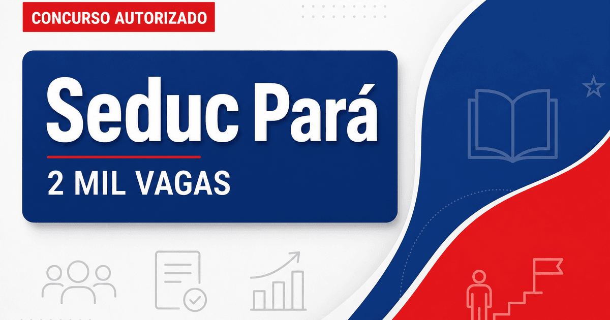 Concurso Seduc PA: assinado contrato com banca e edital com 2 mil vagas já pode sair - Secretaria de Estado da Educação