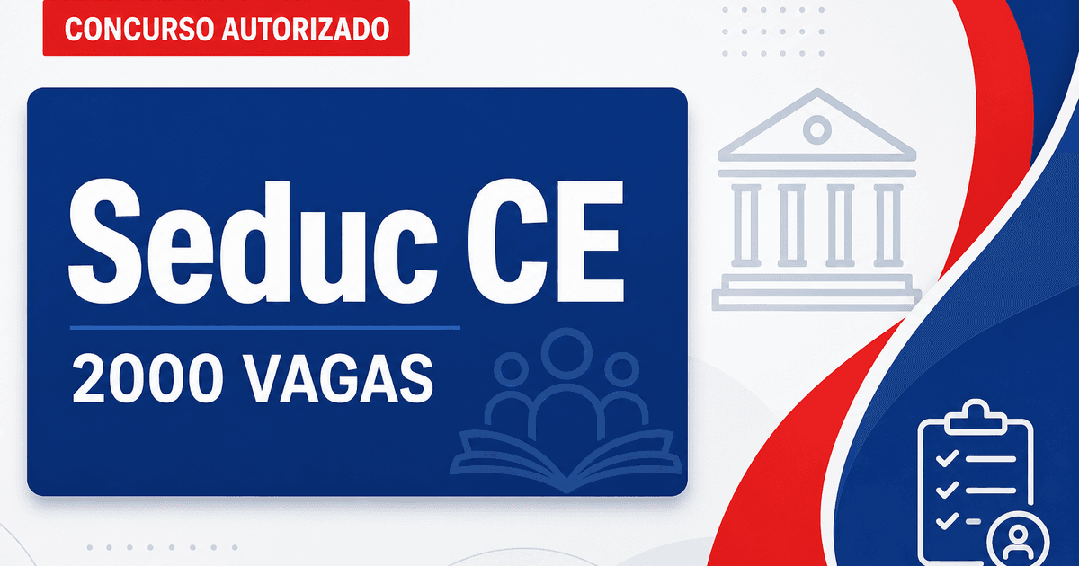 Com 2 mil vagas, concurso Seduc CE tem banca contratada - Secretaria da Educação