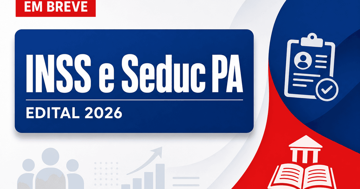 Concursos INSS e Seduc PA se destacam nesta sexta, 26 - s INSS e Seducse destacam nesta sexta, 26