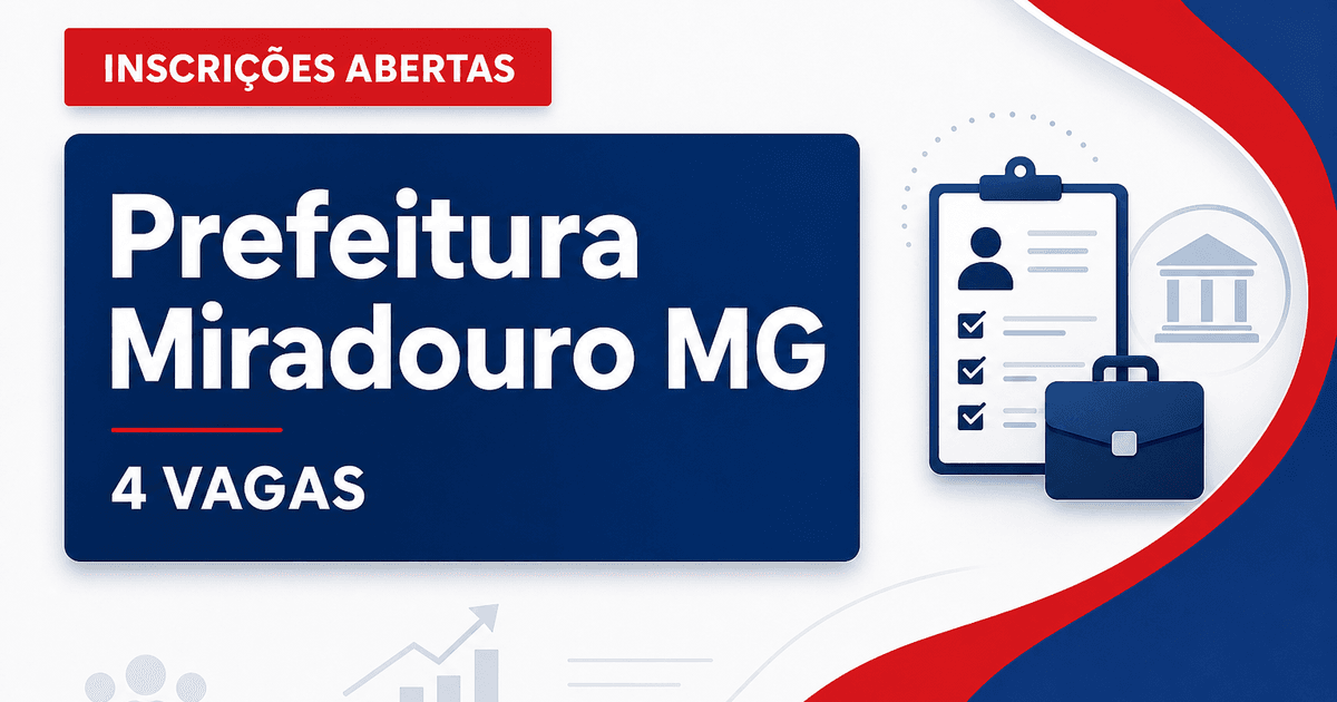 Prefeitura de Miradouro: Prefeitura de Miradouro - MG abre vagas para Agente Comunitário de Saúde com salário de R$ 3.24 - Prefeitura de Miradouro