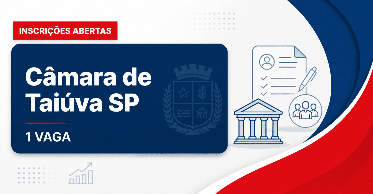 Câmara de Taiúva: Câmara de Taiúva - SP abre concurso para cargo de Agente de Serviços Gerais - Câmara de Taiúva