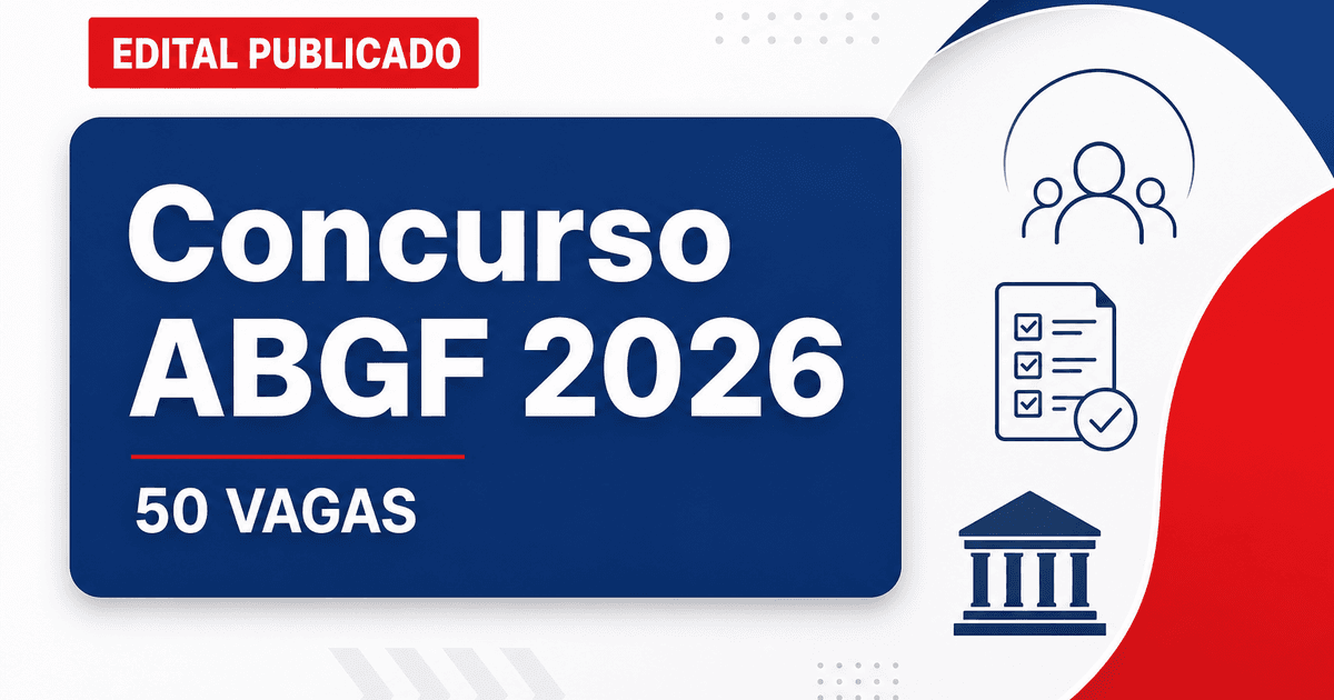 Concurso da ABGF tem edital publicado para quase 50 vagas com salários de até R$ 15 mil - da ABGF tem edital publicadora quase 50 vagas com salários de até R$ 15 mil