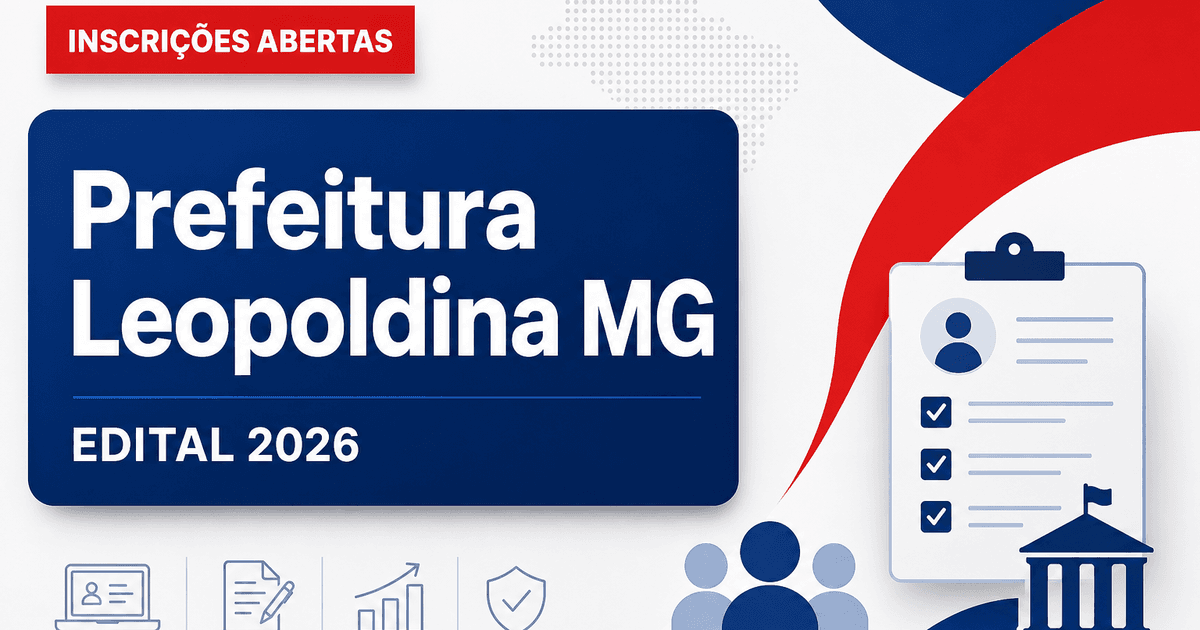 Prefeitura de Leopoldina - MG abre seleção para Técnico em Segurança do Trabalho - Prefeitura de Leopoldina