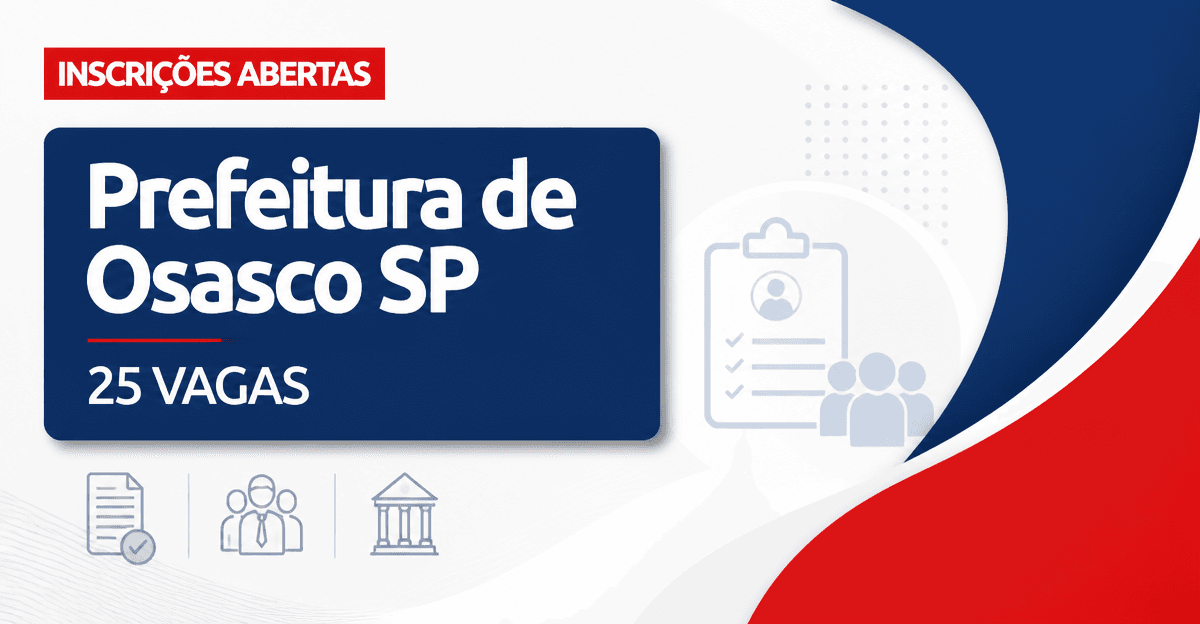 Prefeitura de Osasco - SP abre concurso com 25 vagas para cuidador social - Prefeitura de Osasco