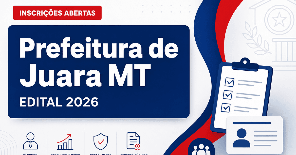 Prefeitura de Juara - MT abre processo seletivo para o cargo de Auxiliar de Professor - Prefeitura de Juara