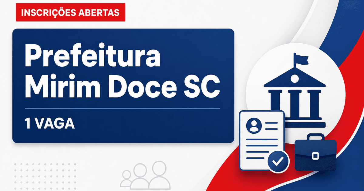 Prefeitura de Mirim Doce: Prefeitura de Mirim Doce - SC abre processos seletivos para Auxiliar de Consultório Dentário e - Prefeitura de Mirim Doce
