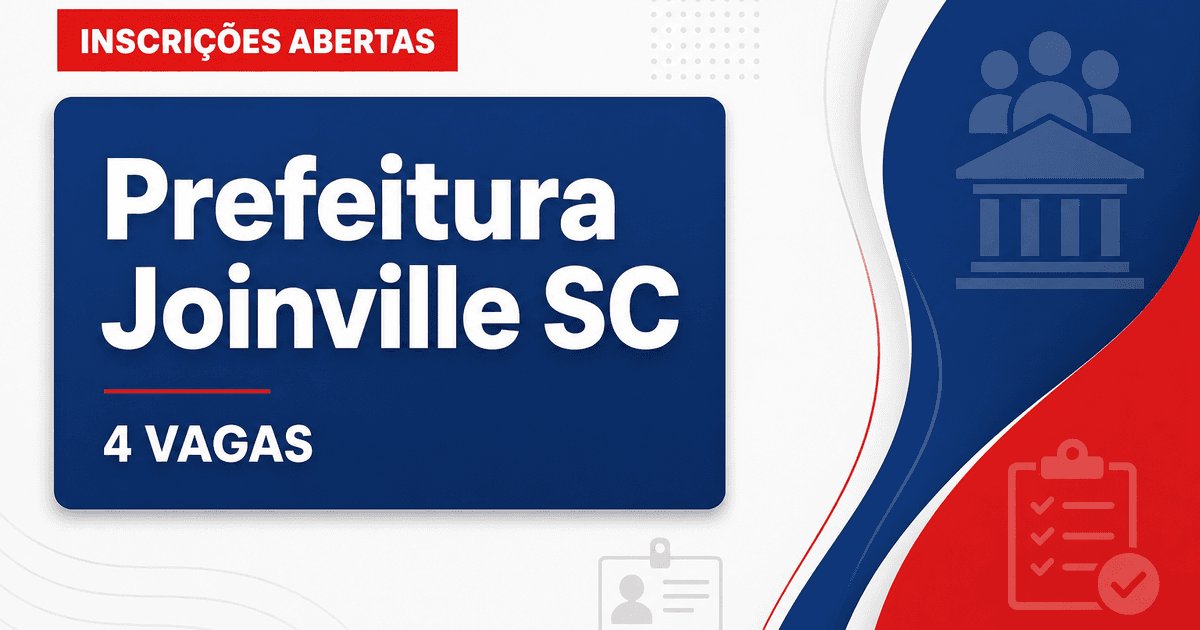 Joinville - Município de Joinville: Prefeitura de Joinville - SC abre processo seletivo para professores - Prefeitura de Joinville