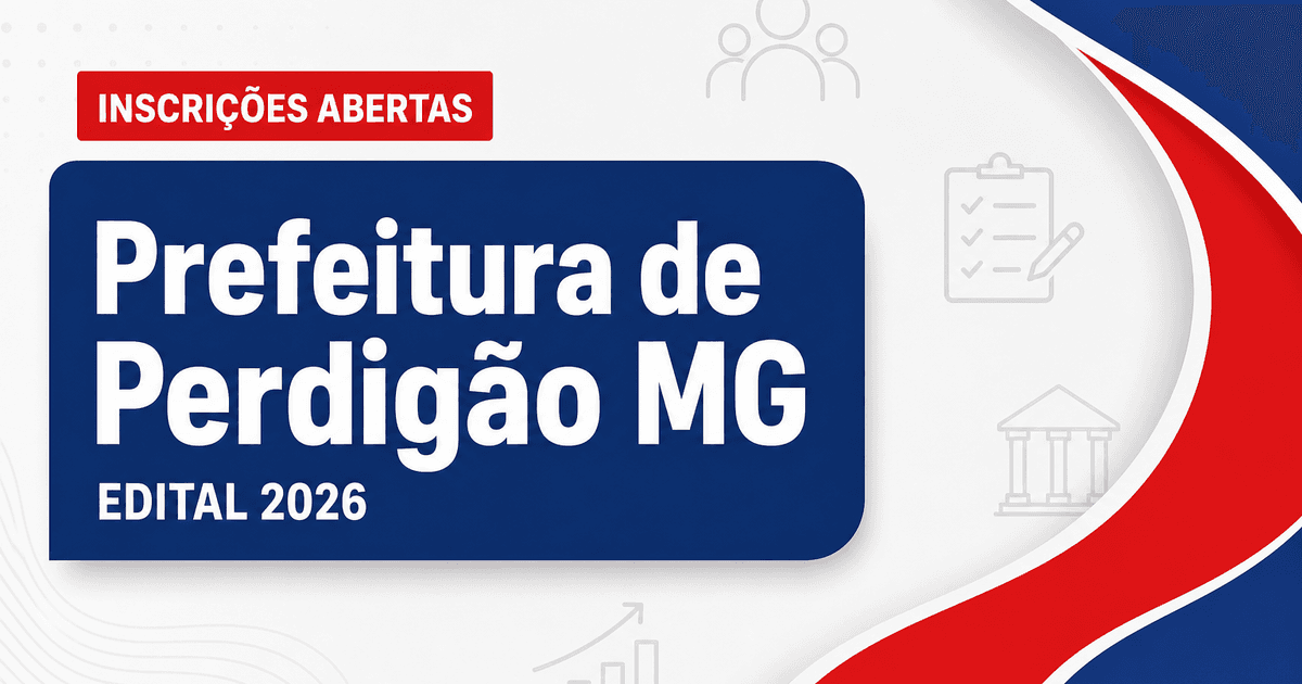 Prefeitura de Perdigão MG abre processo seletivo para motorista - Prefeitura de Perdigão