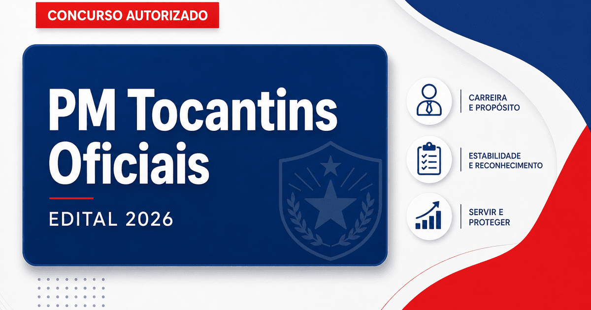 Concurso PM TO: formada comissão organizadora para novo edital com vagas de oficiais - Polícia Militar