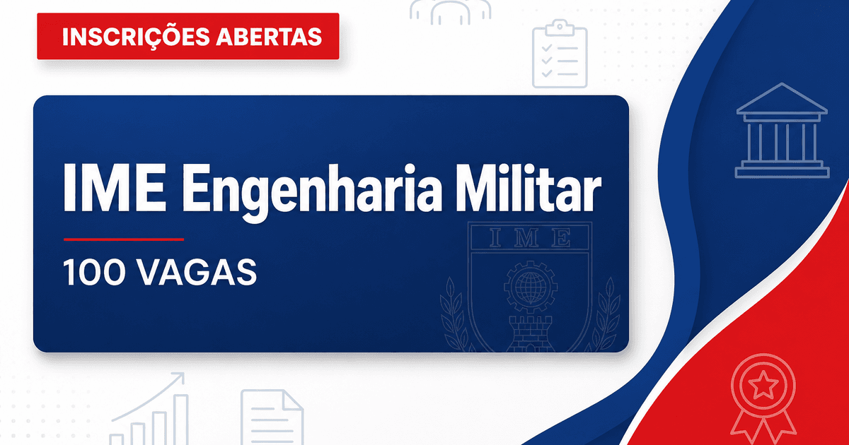 IME - Instituto Militar de Engenharia: IME abre concursos para cursos de formação com 100 vagas - IME - Instituto Militar de Engenharia: IME abre sra cursos de formação com 100 v