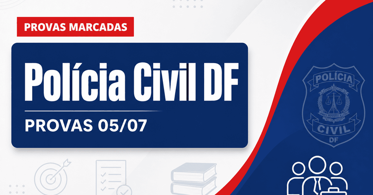 Concurso PC DF terá provas no domingo, 5; veja orientações! - Polícia Civil