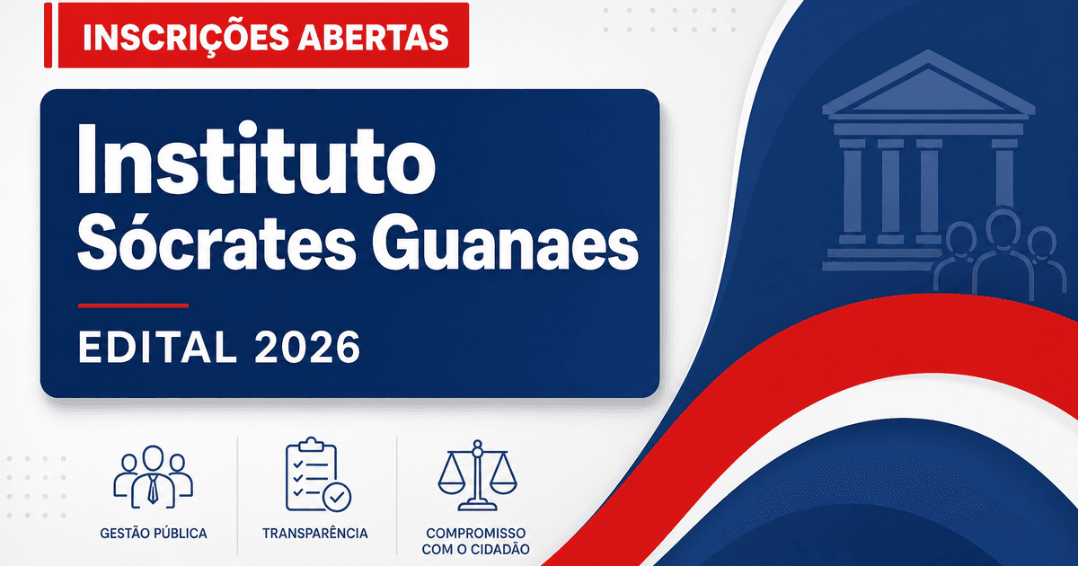 Instituto Sócrates Guanaes Goiânia GO abre processo seletivo para cadastro de reserva - Instituto Sócrates Guanaes
