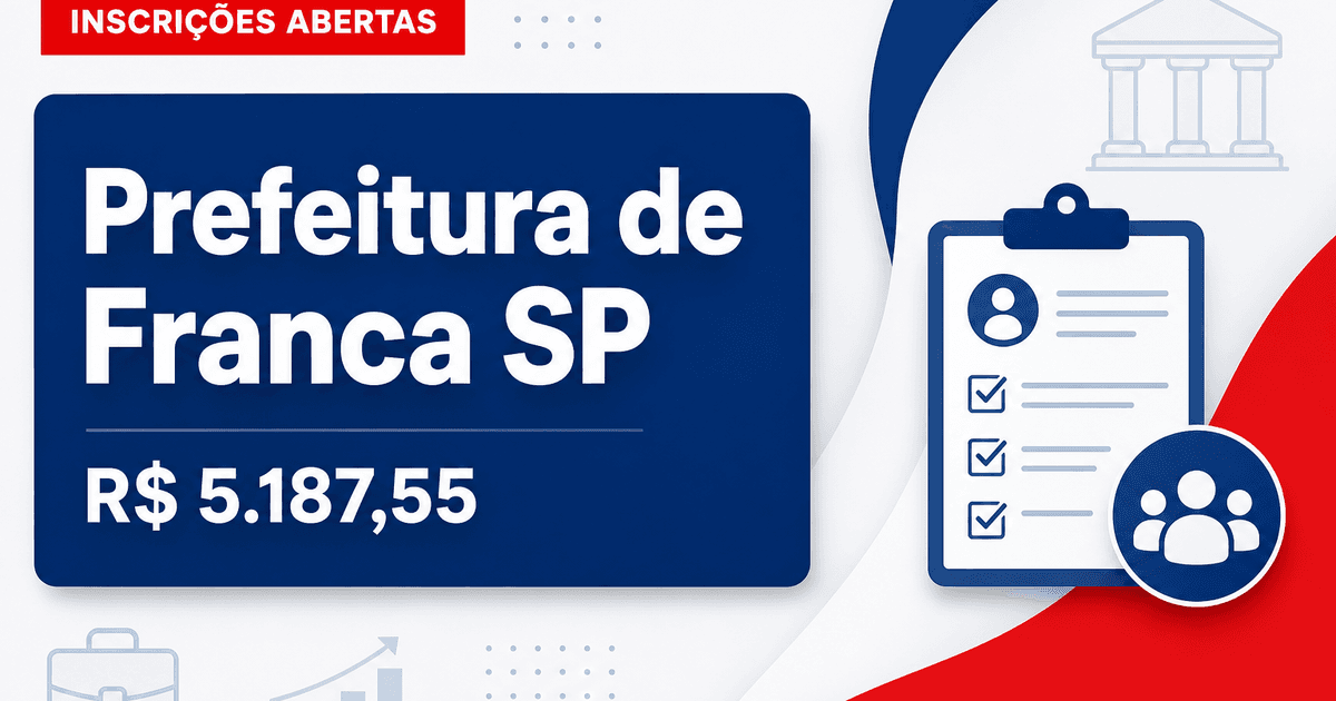 Prefeitura de Franca: Prefeitura de Franca - SP abre quatro novos concursos com salários de até R$ 5.187,55 para diverso - Prefeitura de Franca