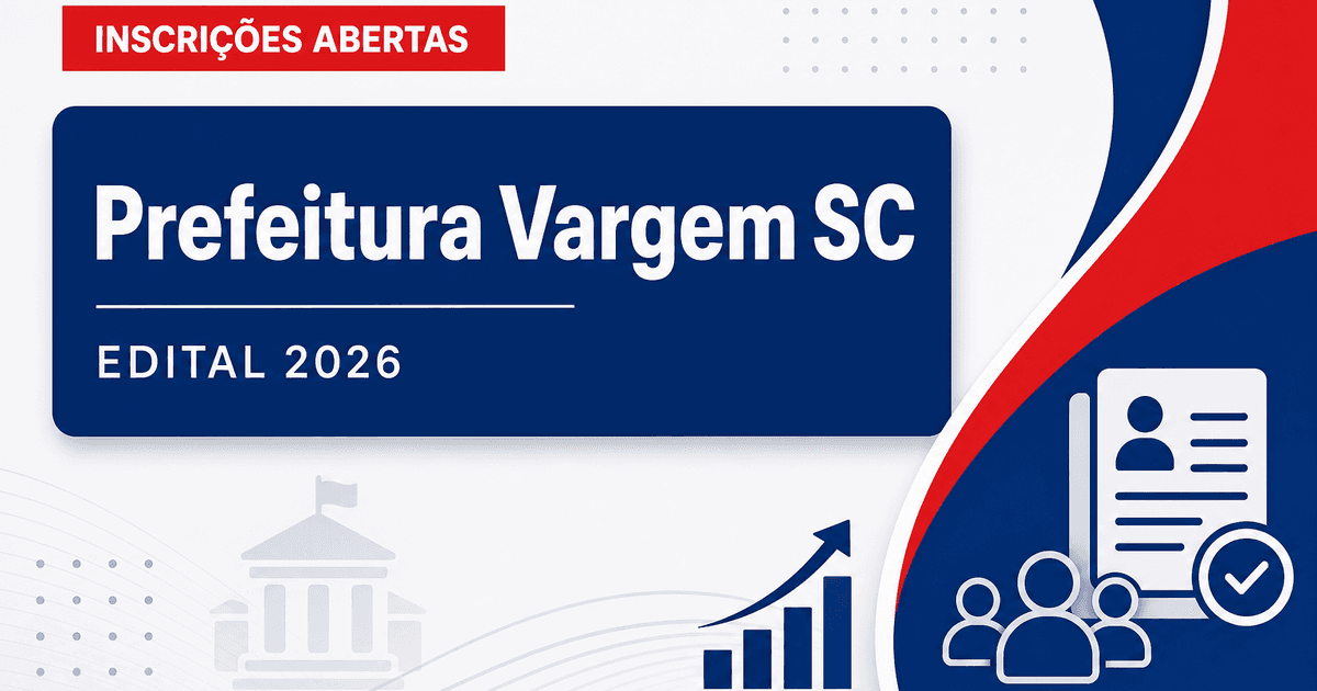 Prefeitura de Vargem - SC abre processo seletivo para Engenheiro Civil - Prefeitura de Vargem