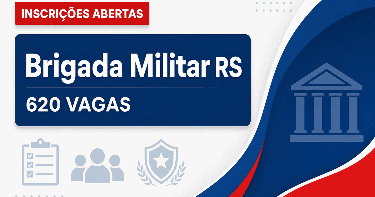Processo seletivo da Brigada Militar RS prorroga inscrições para 620 vagas - Brigada Militar