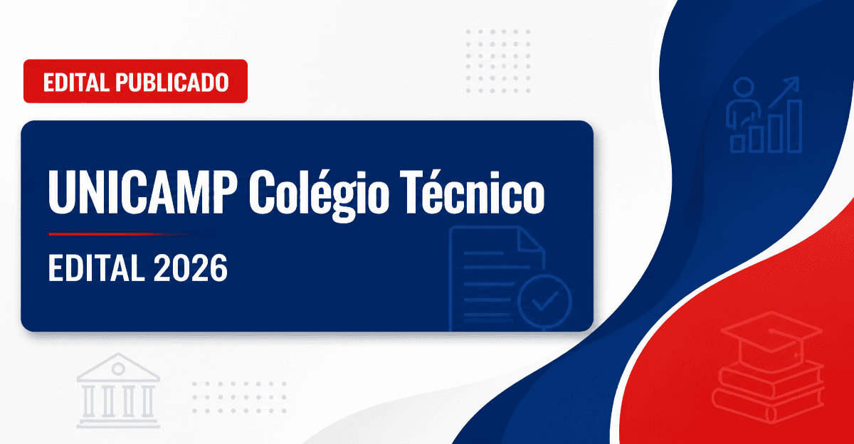 UNICAMP - SP abre seleção para professor no Colégio Técnico de Campinas - Universidade Estadual de Campinas