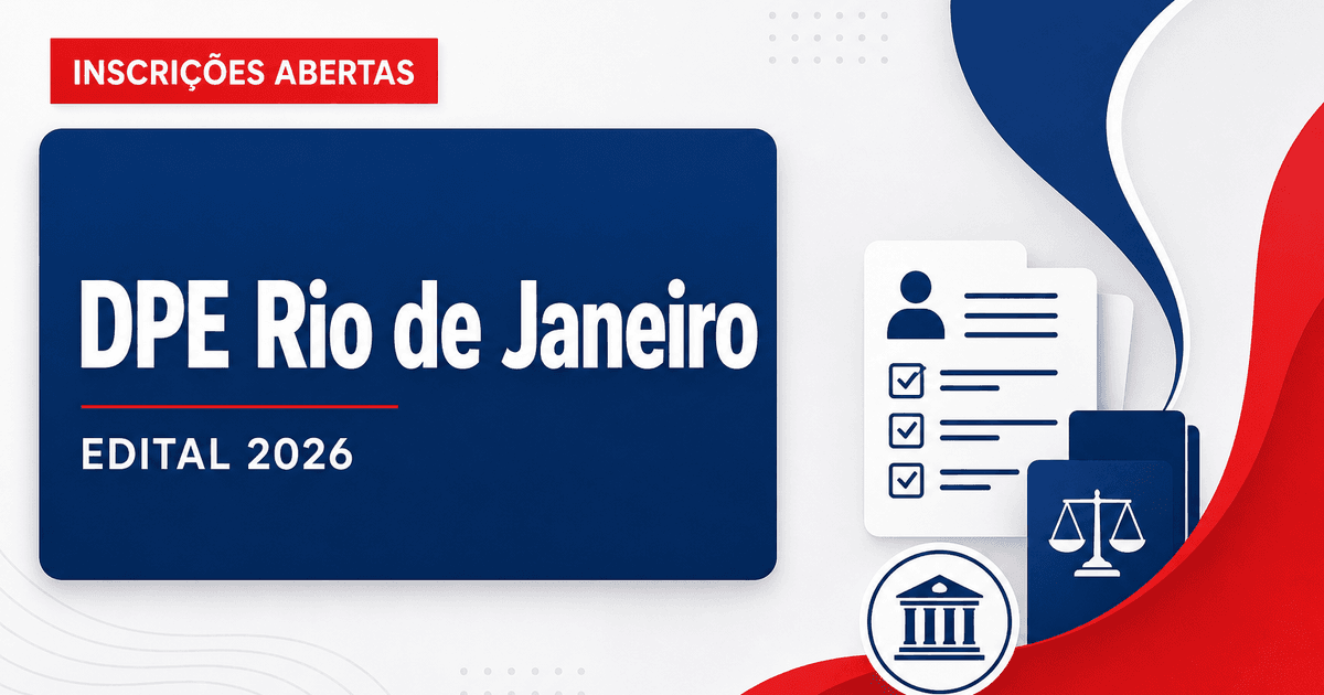 Concurso da DPE RJ tem inscrições prorrogadas para defensor - Defensoria Pública do Estado