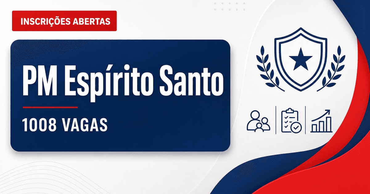 Concurso da PM ES encerra hoje inscrições para 1.008 vagas de soldados - Polícia Militar do Espírito Santo