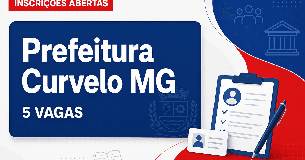 Prefeitura de Curvelo MG abre processo seletivo com 5 vagas para professor - Prefeitura de Curvelo