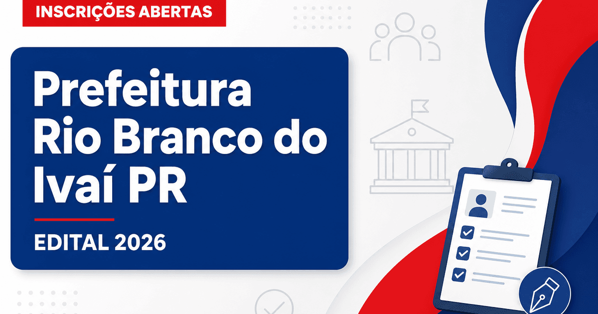 Prefeitura de Rio Branco do Ivaí - PR abre seleção para Dentista e Técnico em Enfermagem - Prefeitura de Rio Branco do Ivaí