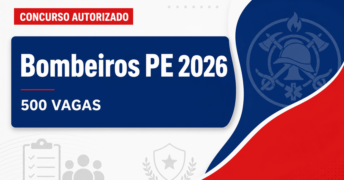 Concurso Bombeiros PE é autorizado com mais de 500 vagas - Corpo de Bombeiros