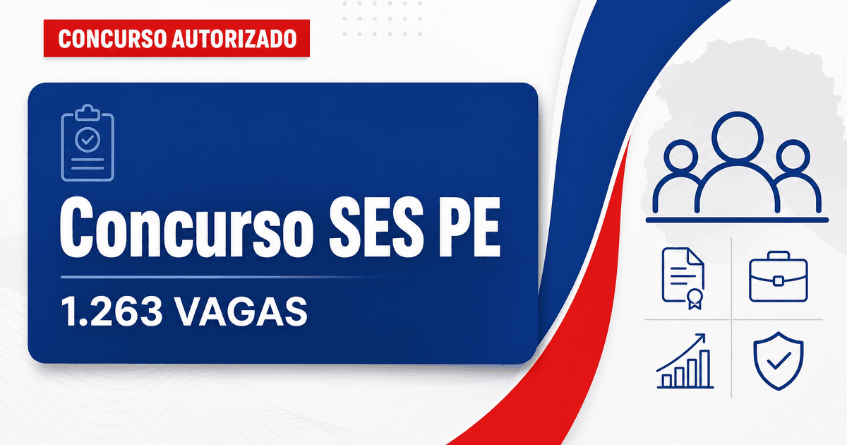Concurso SES PE é autorizado com 1.263 vagas; confira os cargos - Secretaria de Saúde de Pernambuco