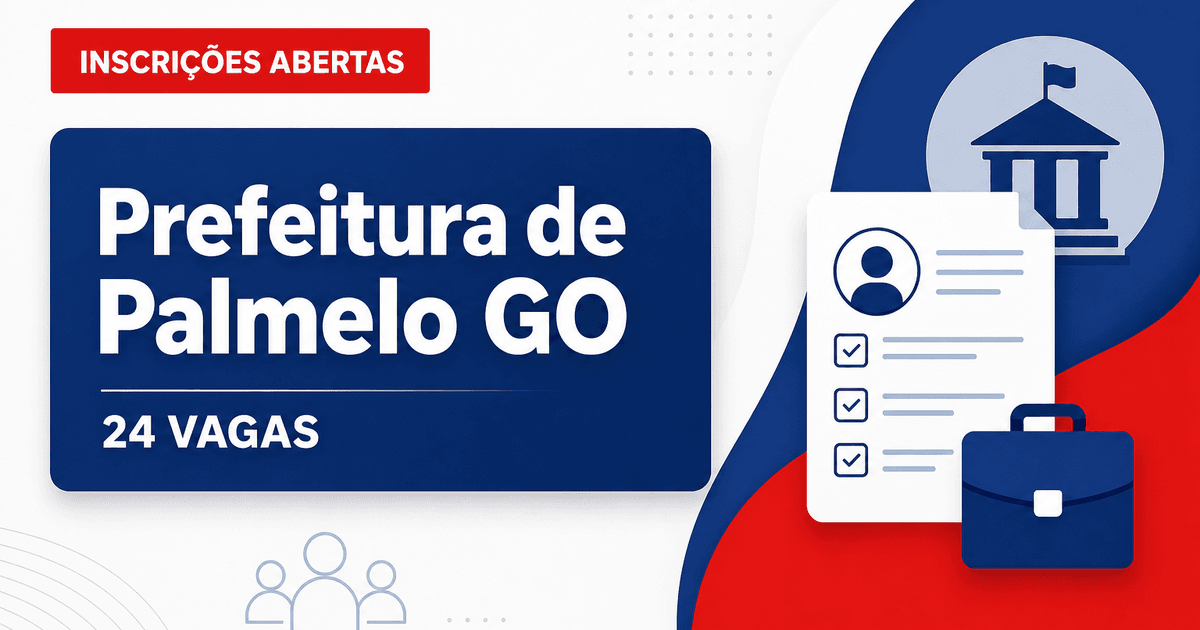 Palmelo - Prefeitura: Prefeitura de Palmelo - GO abre processo seletivo para a área da educação - Prefeitura de Palmelo