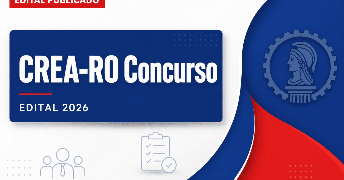 CREA-RO retifica concurso público para os cargos de Assistente Administrativo e Agente Fiscal - CREA-RO