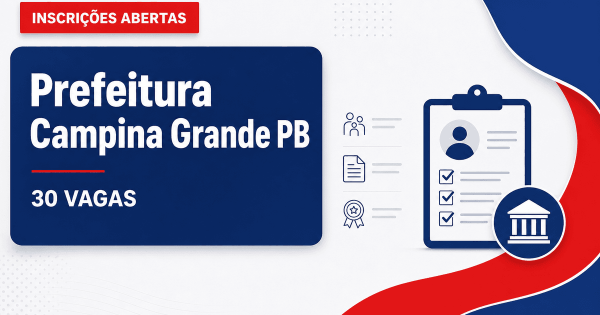 Prefeitura de Campina Grande: Prefeitura de Campina Grande - PB prorroga inscrições para concurso público de Guarda Civi - Prefeitura de Campina Grande