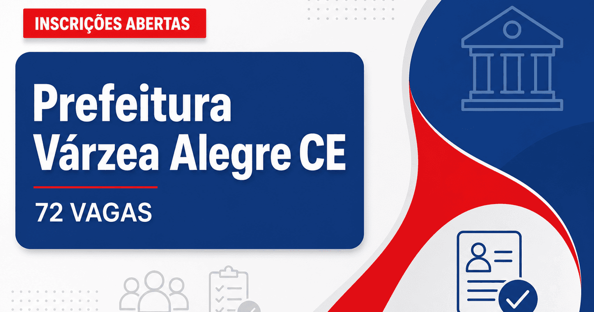 Prefeitura de Várzea Alegre - Secretaria Municipal de Educação: Prefeitura de Várzea Alegre - CE abre seleção para Tutor - Prefeitura de Várzea Alegre