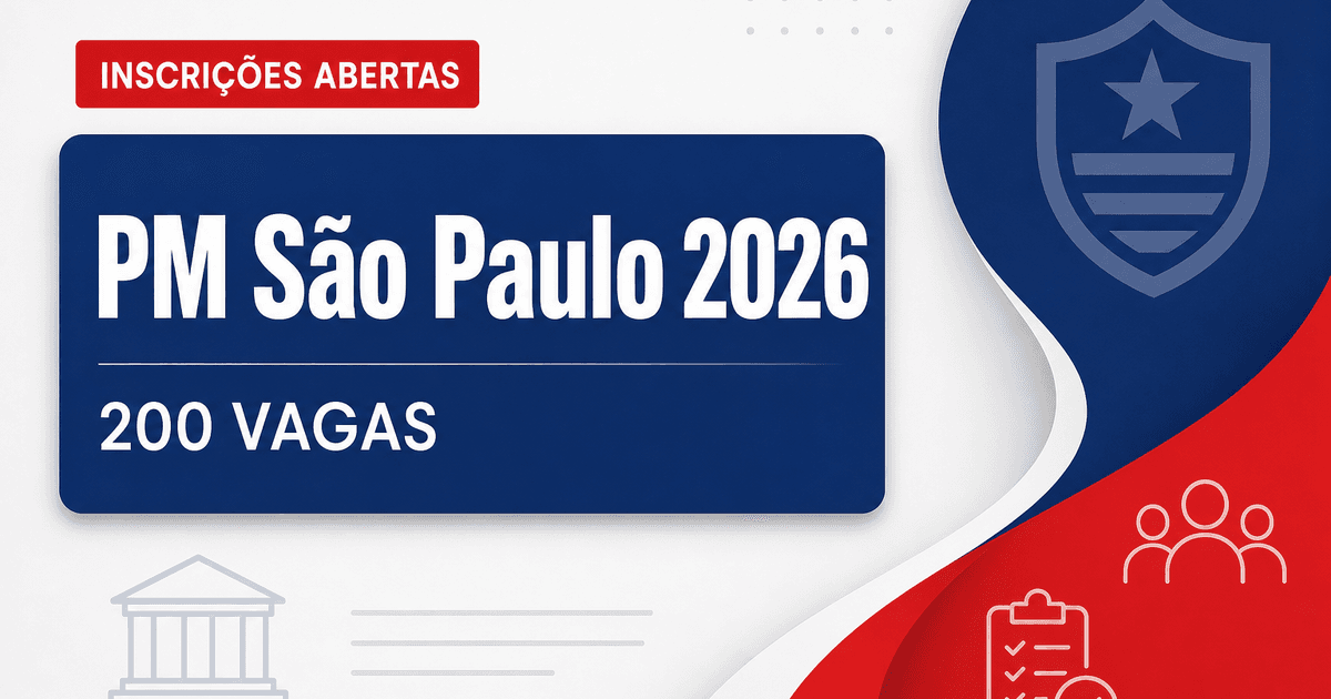 PM - Polícia Militar do Estado de São Paulo: PM - SP abre concurso público com 200 vagas para o cargo de Cadete - Polícia Militar do Estado de São Paulo