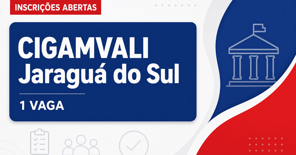 Processo seletivo CIGAMVALI Jaraguá do Sul SC abre 1 vaga auxiliar administrativo - CIGAMVALI