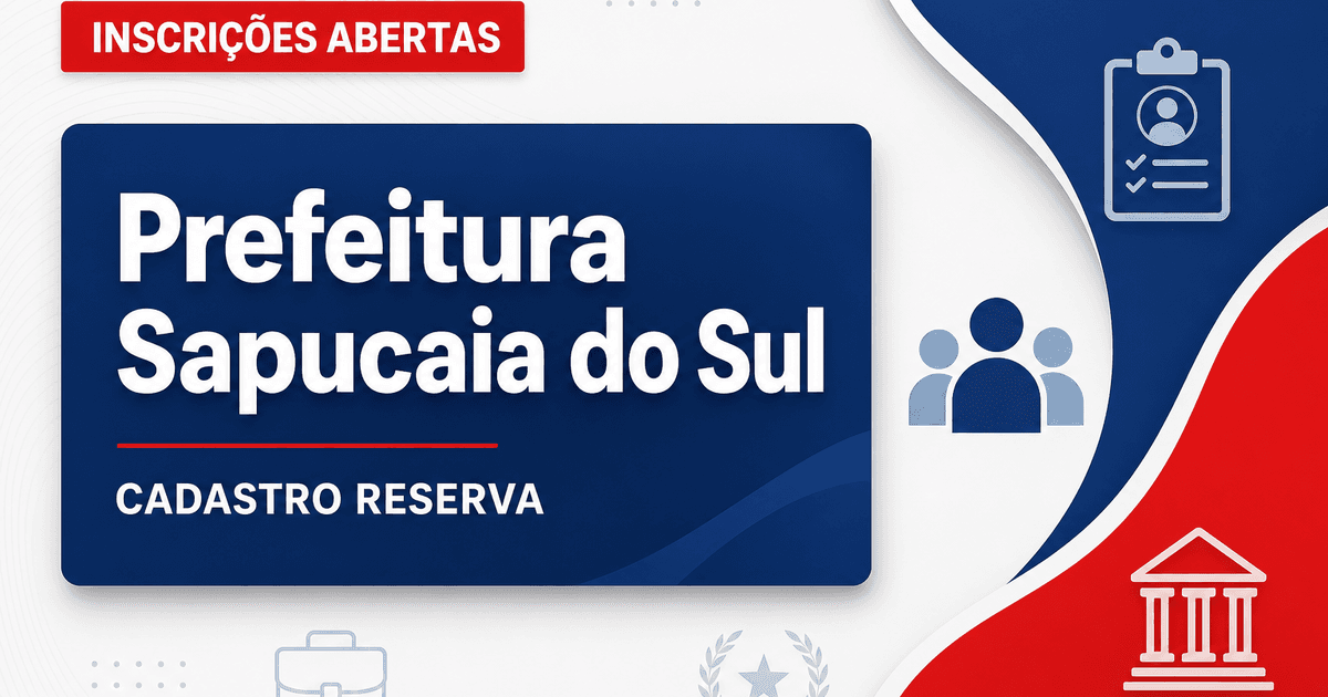 Prefeitura de Sapucaia do Sul RS abre processo seletivo para cadastro reserva em Educação - Prefeitura de Sapucaia do Sul