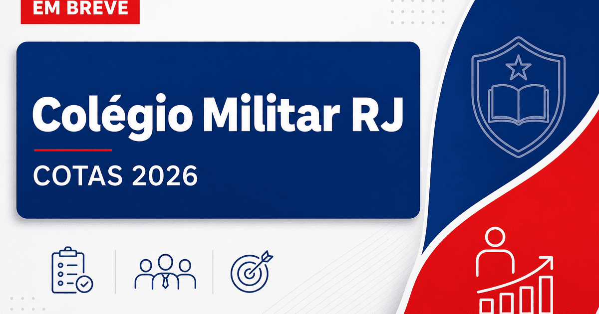 Concurso Colégio Militar RJ: acordo com MPF é firmado para cotas - Colégio Militar