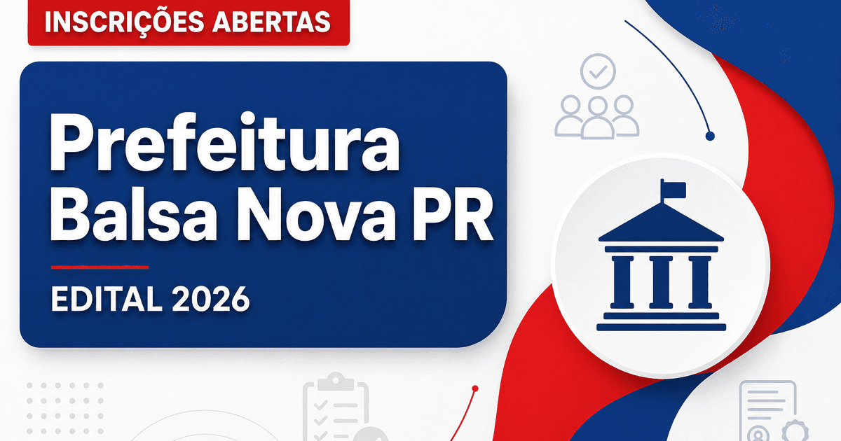 Prefeitura de Balsa Nova - PR abre processo seletivo para Terapeuta Ocupacional - Prefeitura de Balsa Nova