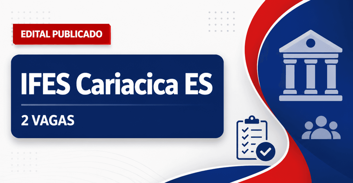 Instituto Federal do Espírito Santo concurso para 2 vagas de professor em Cariacica ES - Instituto Federal do Espírito Santo