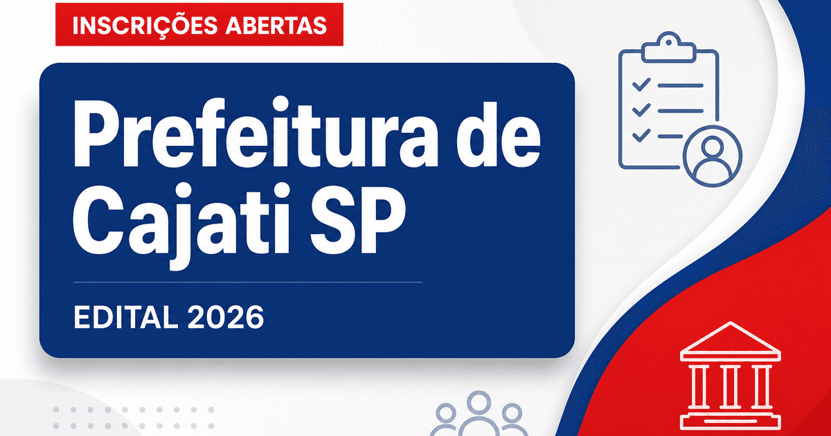 Prefeitura de Cajati - SP abre processo seletivo para Agente Comunitário de Saúde - Prefeitura de Cajati