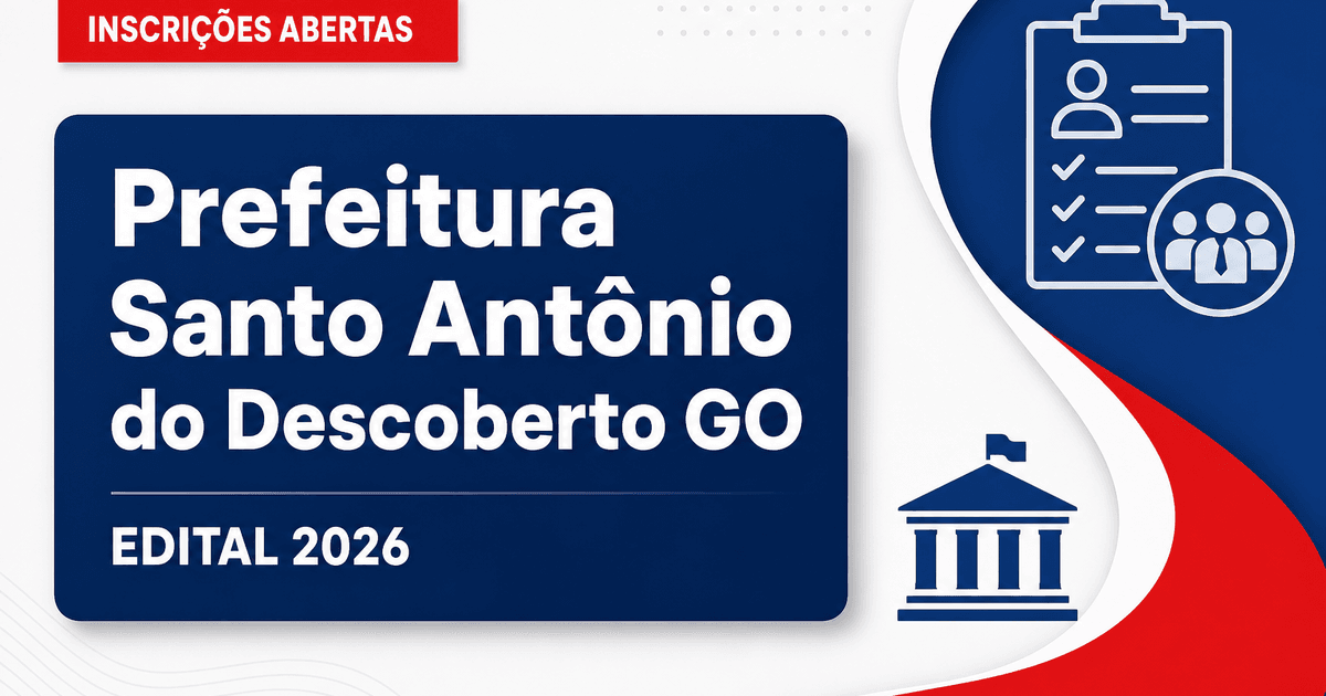 Prefeitura de Santo Antônio do Descoberto - GO abre processo seletivo para a Secretaria de Meio Ambiente - Prefeitura de Santo Antônio do Descoberto