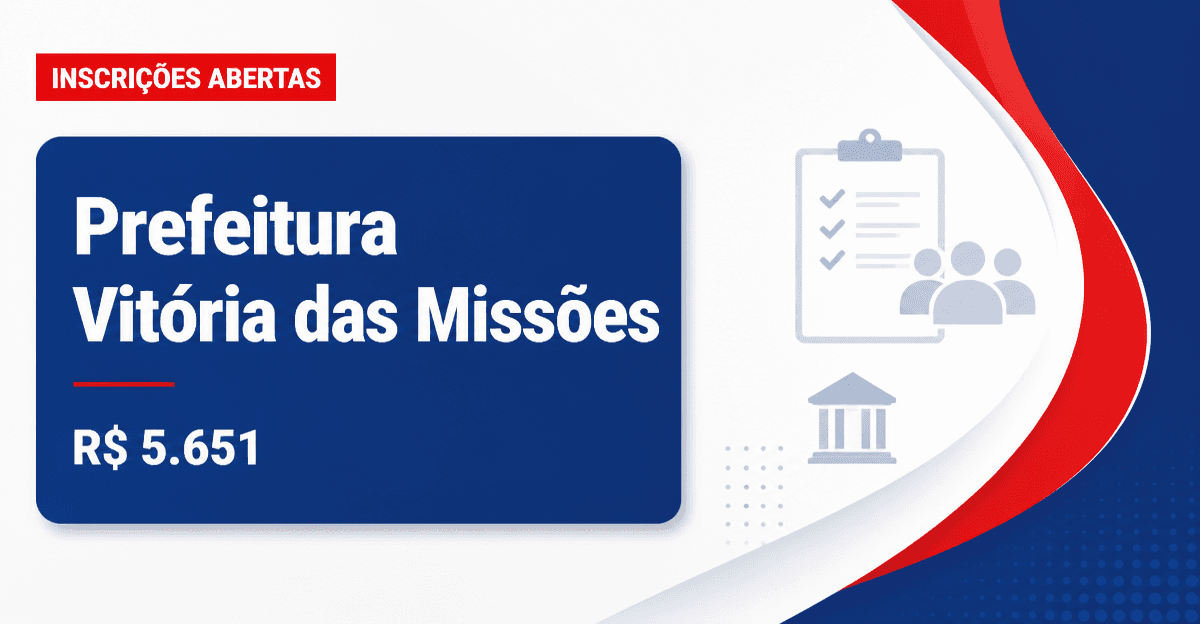 Prefeitura de Vitória das Missões: Prefeitura de Vitória das Missões - RS abre processo seletivo para Fonoaudiólogo e Ps - Prefeitura de Vitória das Missões